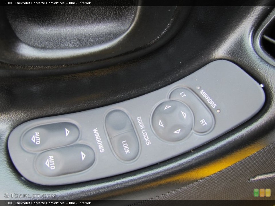 Black Interior Controls for the 2000 Chevrolet Corvette Convertible #69219375