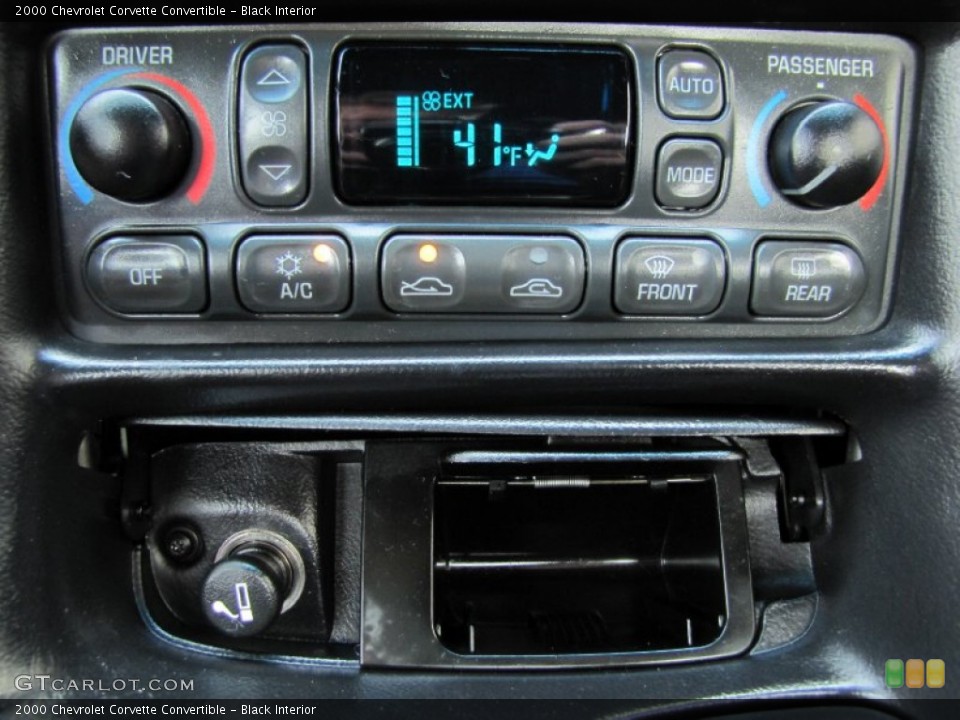 Black Interior Controls for the 2000 Chevrolet Corvette Convertible #69219423