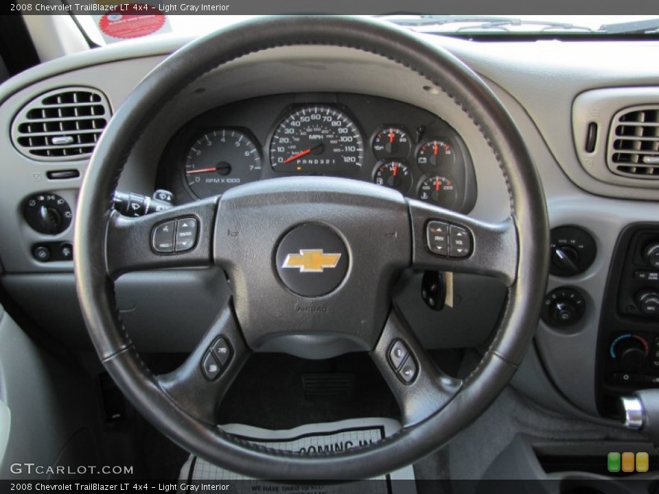 Light Gray Interior Steering Wheel for the 2008 Chevrolet TrailBlazer LT 4x4 #69219597