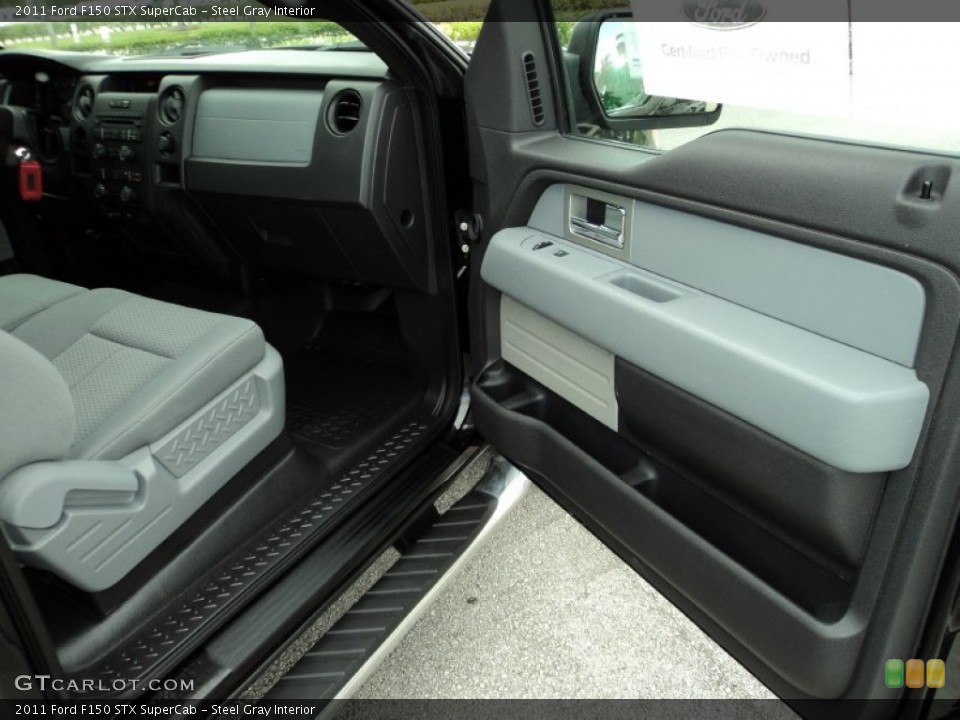 Steel Gray Interior Door Panel for the 2011 Ford F150 STX SuperCab #69219749