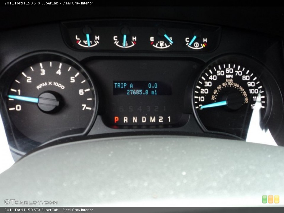 Steel Gray Interior Gauges for the 2011 Ford F150 STX SuperCab #69219834