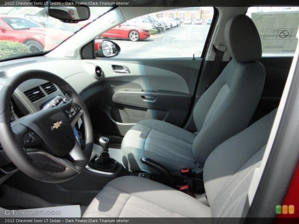 Dark Pewter/Dark Titanium Interior Front Seat for the 2012 Chevrolet Sonic LT Sedan #69225620