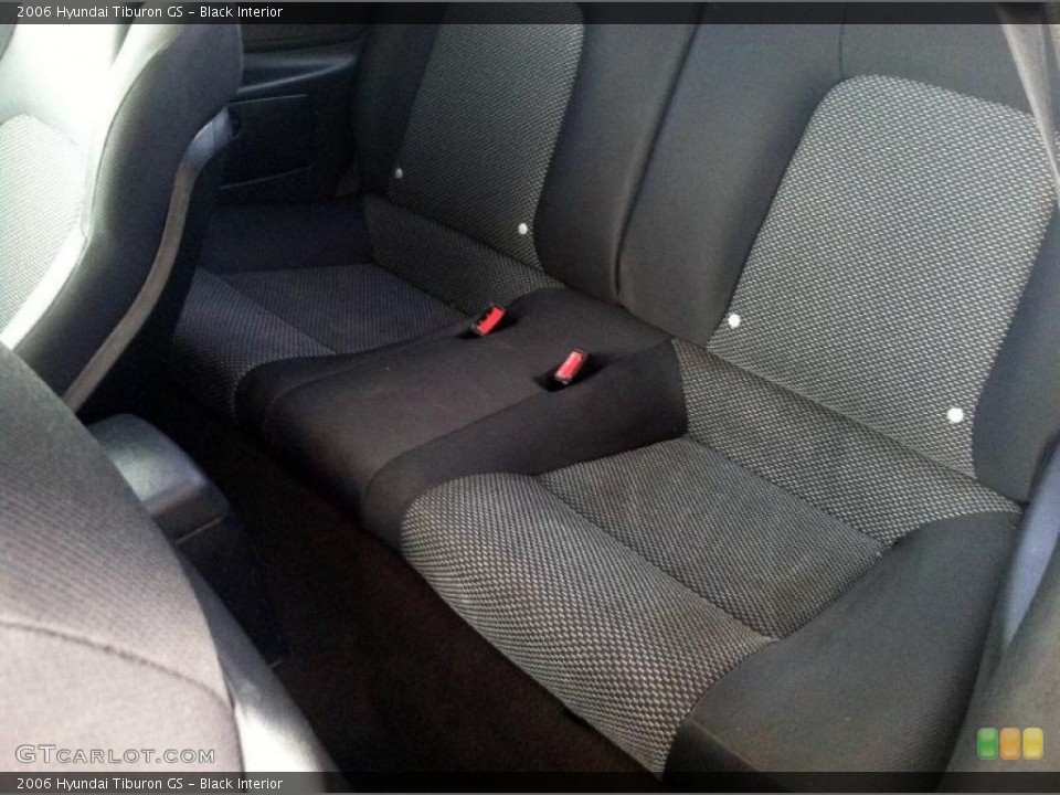 Black Interior Rear Seat for the 2006 Hyundai Tiburon GS #69226020