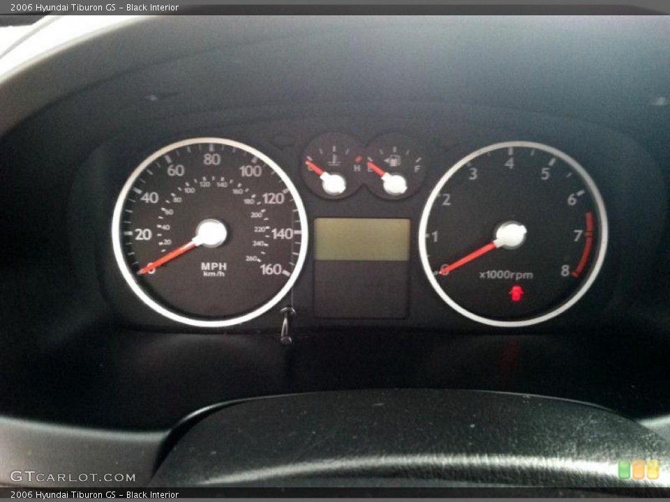 Black Interior Gauges for the 2006 Hyundai Tiburon GS #69226059