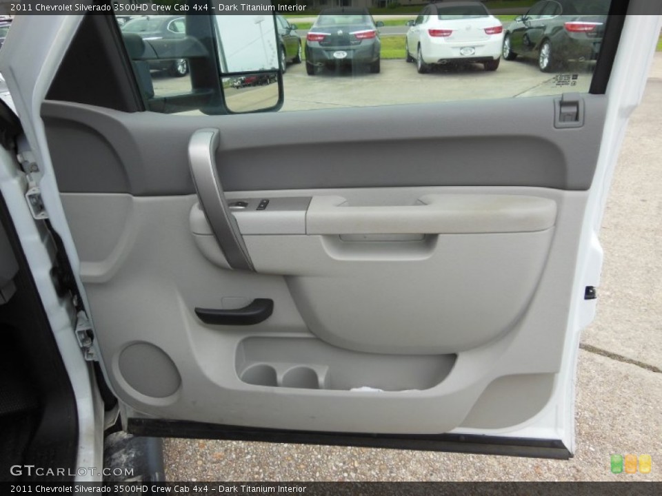 Dark Titanium Interior Door Panel for the 2011 Chevrolet Silverado 3500HD Crew Cab 4x4 #69226947