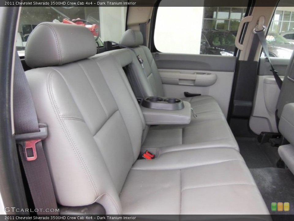 Dark Titanium Interior Rear Seat for the 2011 Chevrolet Silverado 3500HD Crew Cab 4x4 #69226956
