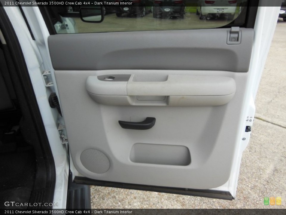 Dark Titanium Interior Door Panel for the 2011 Chevrolet Silverado 3500HD Crew Cab 4x4 #69226965