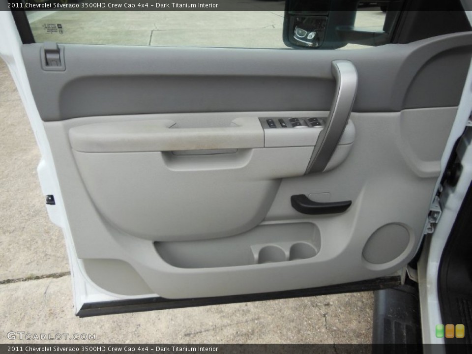 Dark Titanium Interior Door Panel for the 2011 Chevrolet Silverado 3500HD Crew Cab 4x4 #69226995