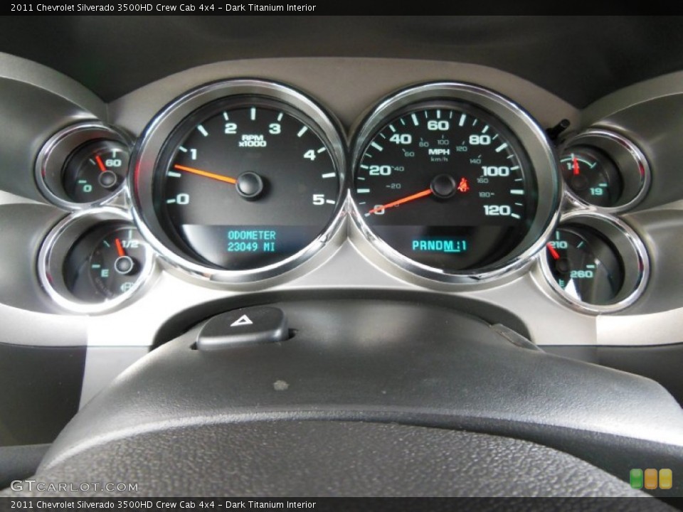 Dark Titanium Interior Gauges for the 2011 Chevrolet Silverado 3500HD Crew Cab 4x4 #69227013