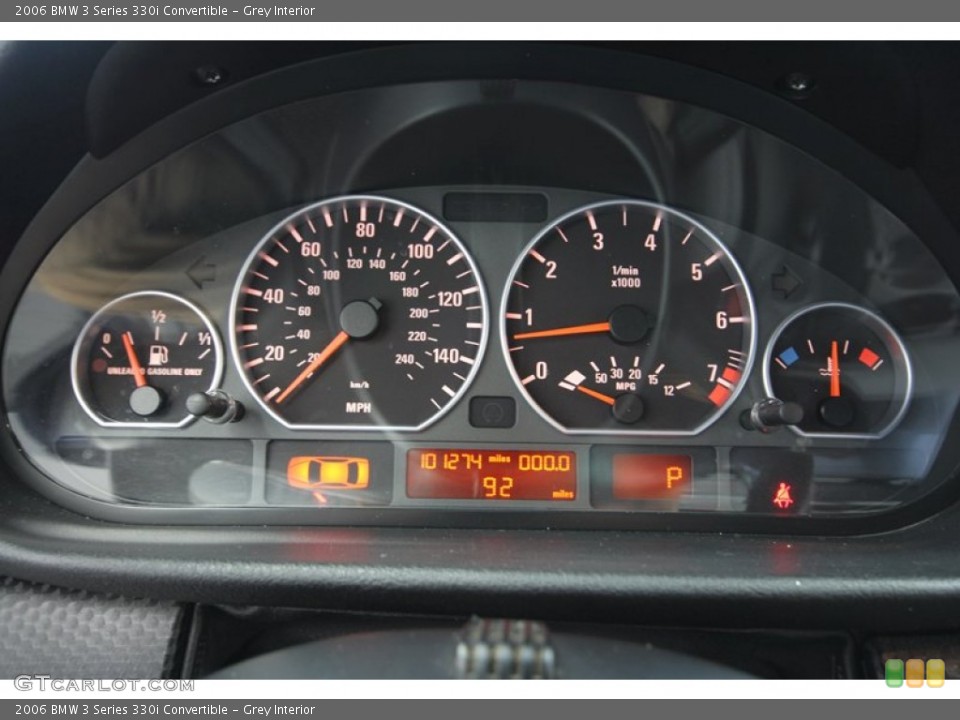 Grey Interior Gauges for the 2006 BMW 3 Series 330i Convertible #69228873