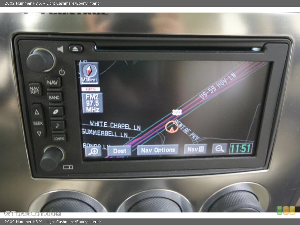 Light Cashmere/Ebony Interior Navigation for the 2009 Hummer H3 X #69229779