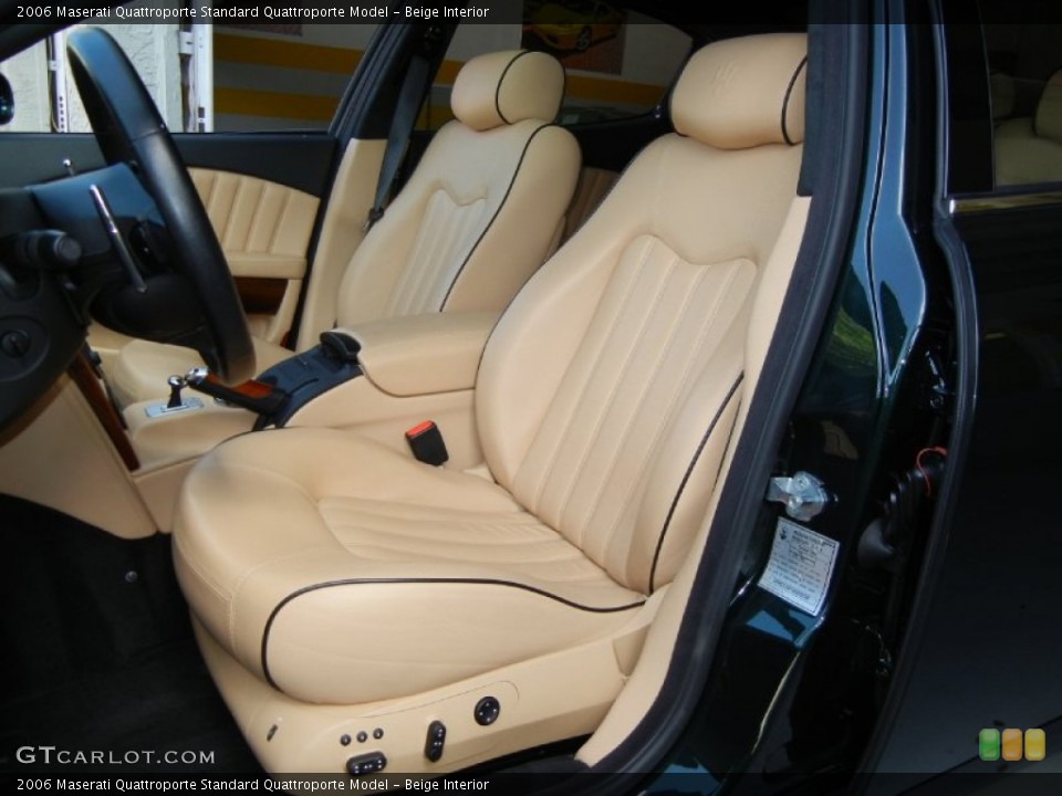 Beige Interior Front Seat for the 2006 Maserati Quattroporte  #69230097