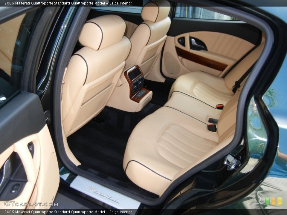 Beige Interior Rear Seat for the 2006 Maserati Quattroporte  #69230106