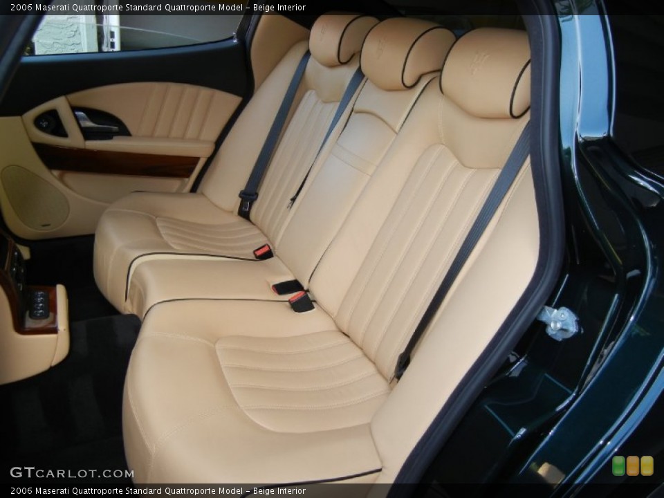 Beige Interior Rear Seat for the 2006 Maserati Quattroporte  #69230115