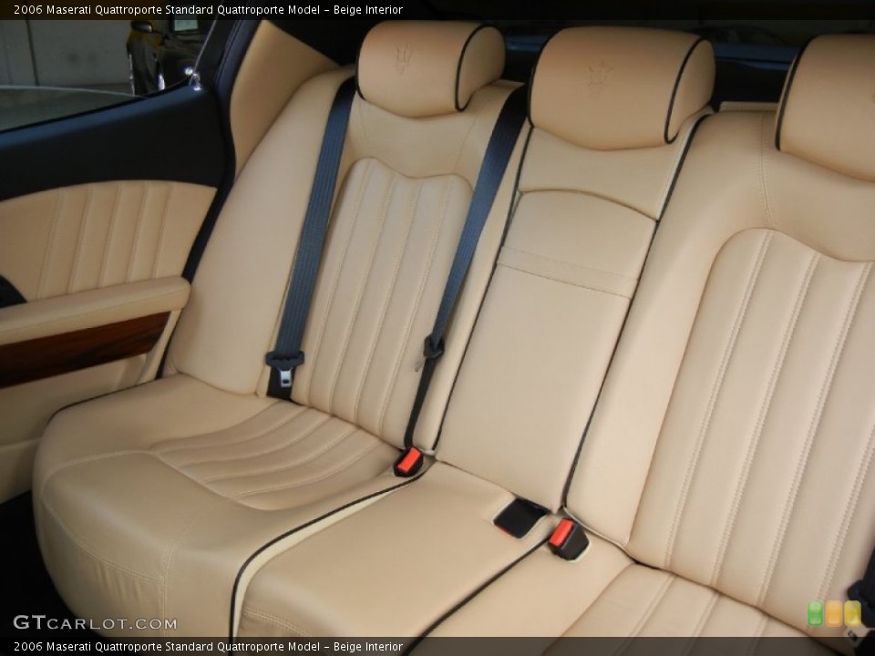 Beige Interior Rear Seat for the 2006 Maserati Quattroporte  #69230124