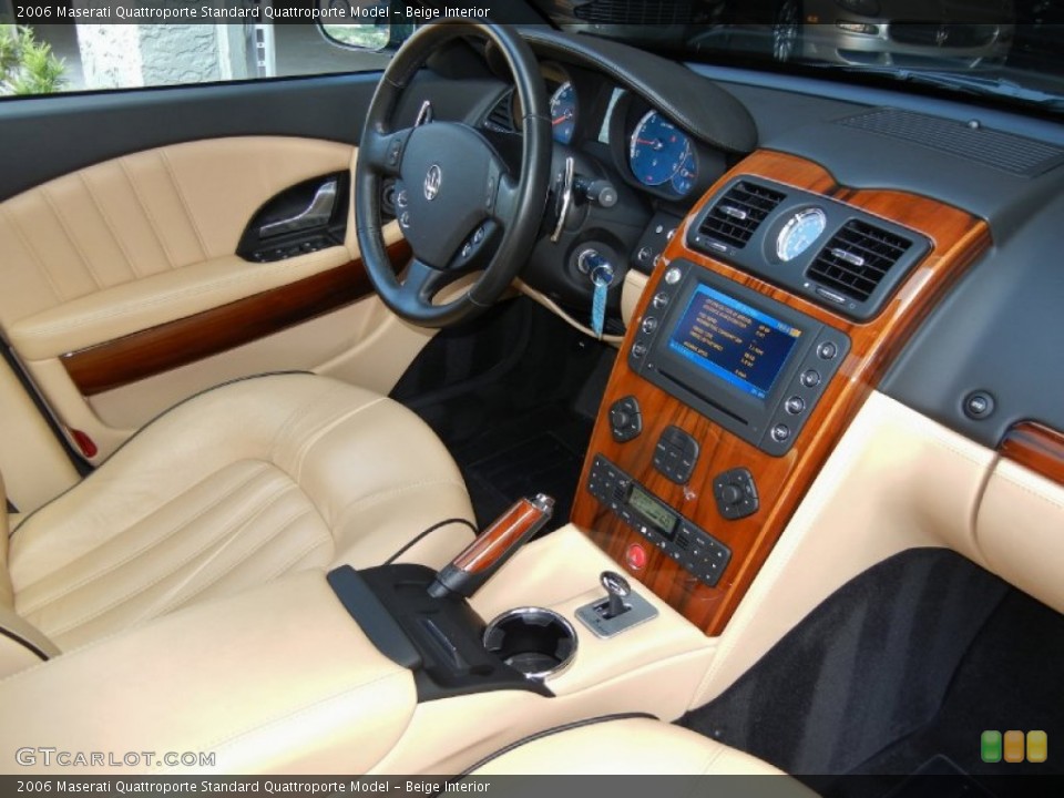 Beige Interior Dashboard for the 2006 Maserati Quattroporte  #69230235