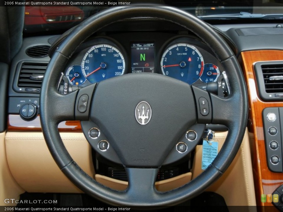 Beige Interior Steering Wheel for the 2006 Maserati Quattroporte  #69230253