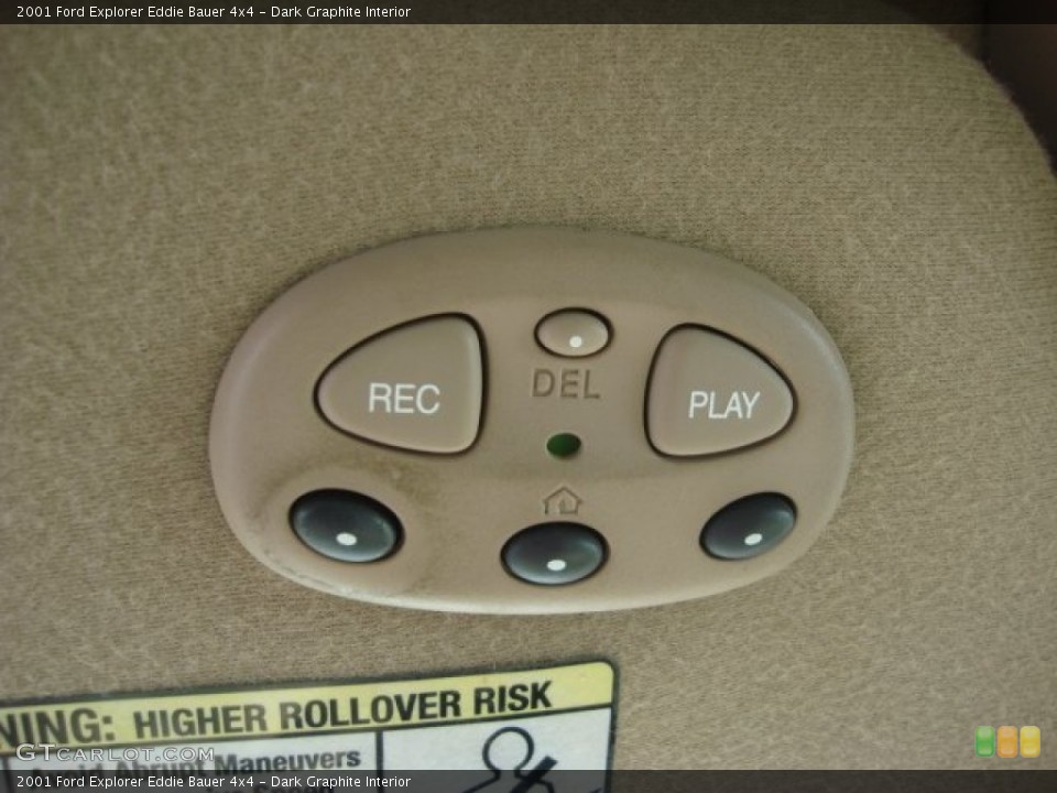 Dark Graphite Interior Controls for the 2001 Ford Explorer Eddie Bauer 4x4 #69230697