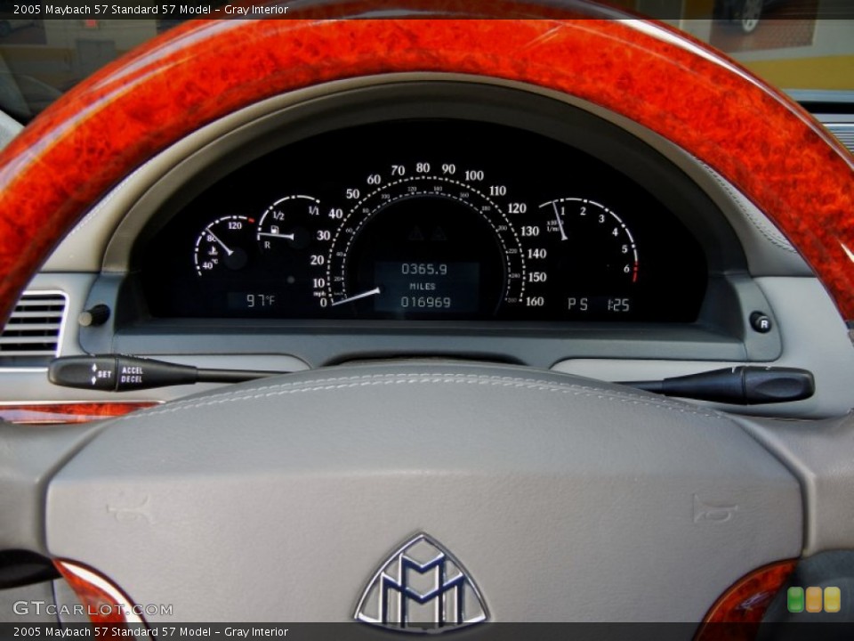 Gray Interior Gauges for the 2005 Maybach 57  #69230817