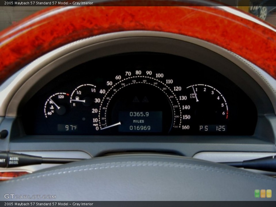 Gray Interior Gauges for the 2005 Maybach 57  #69230826