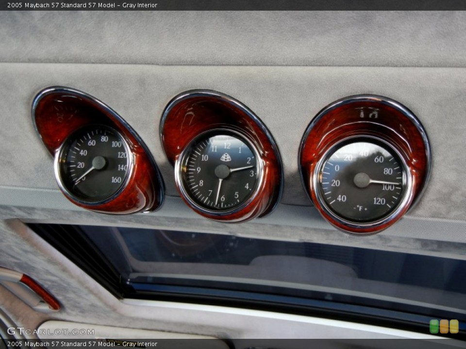 Gray Interior Gauges for the 2005 Maybach 57  #69231033