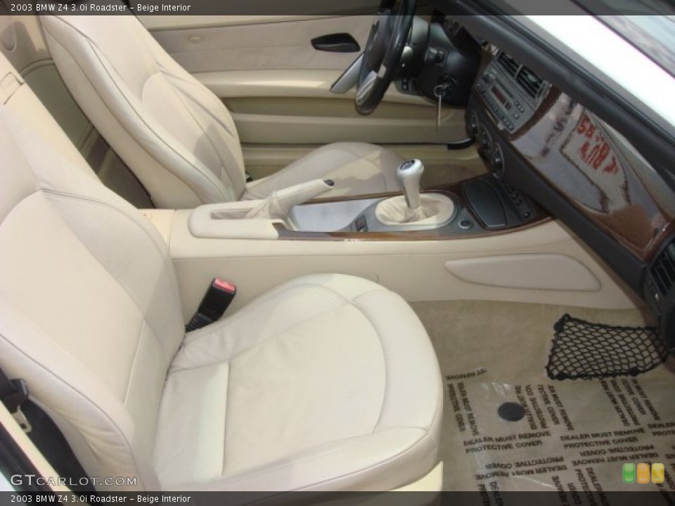Beige Interior Photo for the 2003 BMW Z4 3.0i Roadster #69231756