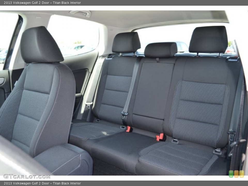 Titan Black Interior Rear Seat for the 2013 Volkswagen Golf 2 Door #69233346