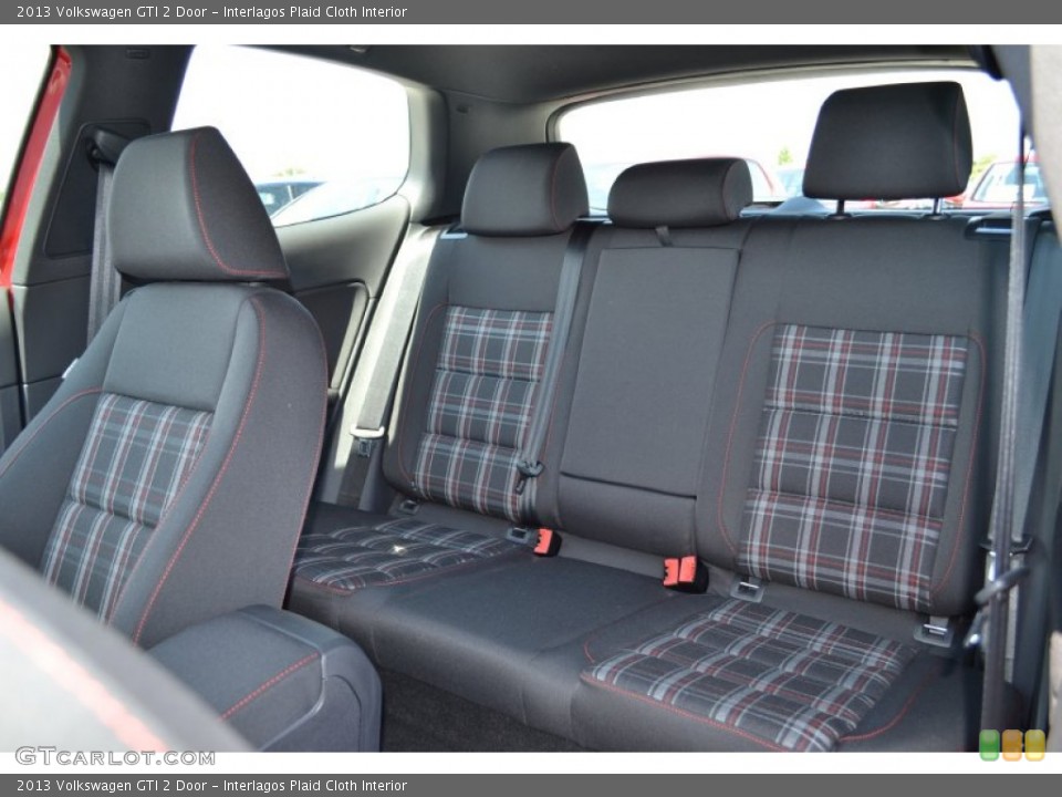 Interlagos Plaid Cloth Interior Rear Seat for the 2013 Volkswagen GTI 2 Door #69234156