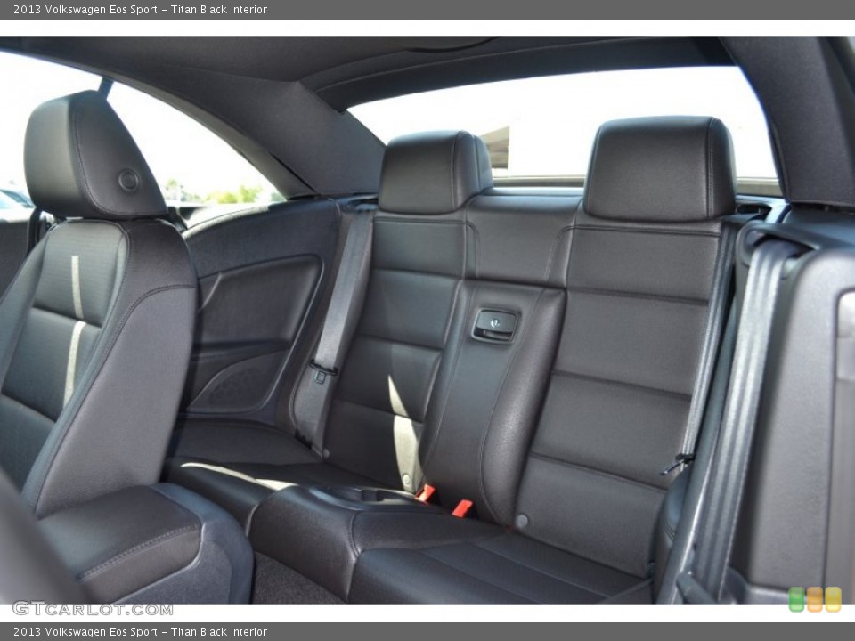 Titan Black Interior Rear Seat for the 2013 Volkswagen Eos Sport #69234861