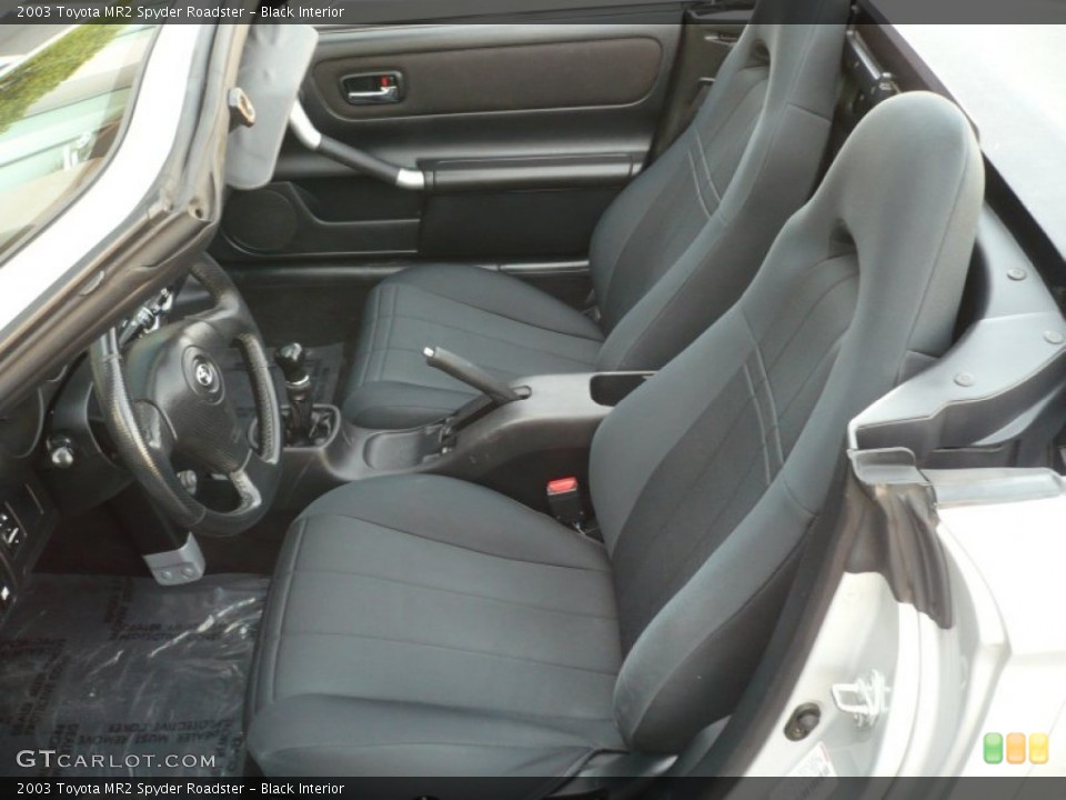 Black Interior Photo for the 2003 Toyota MR2 Spyder Roadster #69236745
