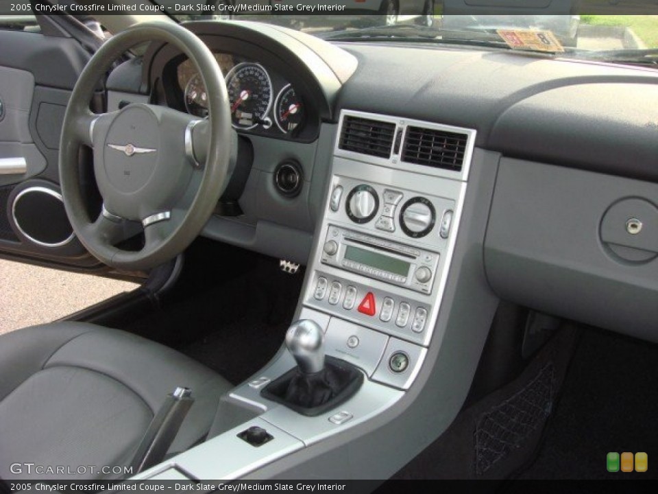 Dark Slate Grey/Medium Slate Grey Interior Controls for the 2005 Chrysler Crossfire Limited Coupe #69237780