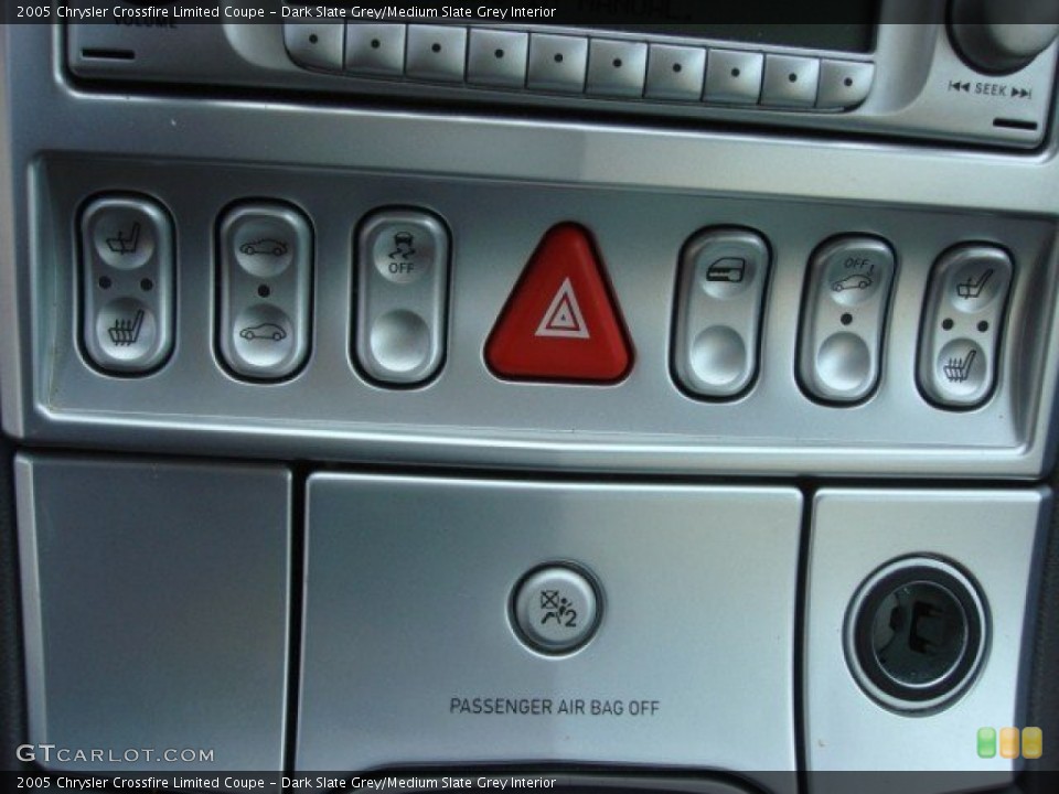Dark Slate Grey/Medium Slate Grey Interior Controls for the 2005 Chrysler Crossfire Limited Coupe #69237831