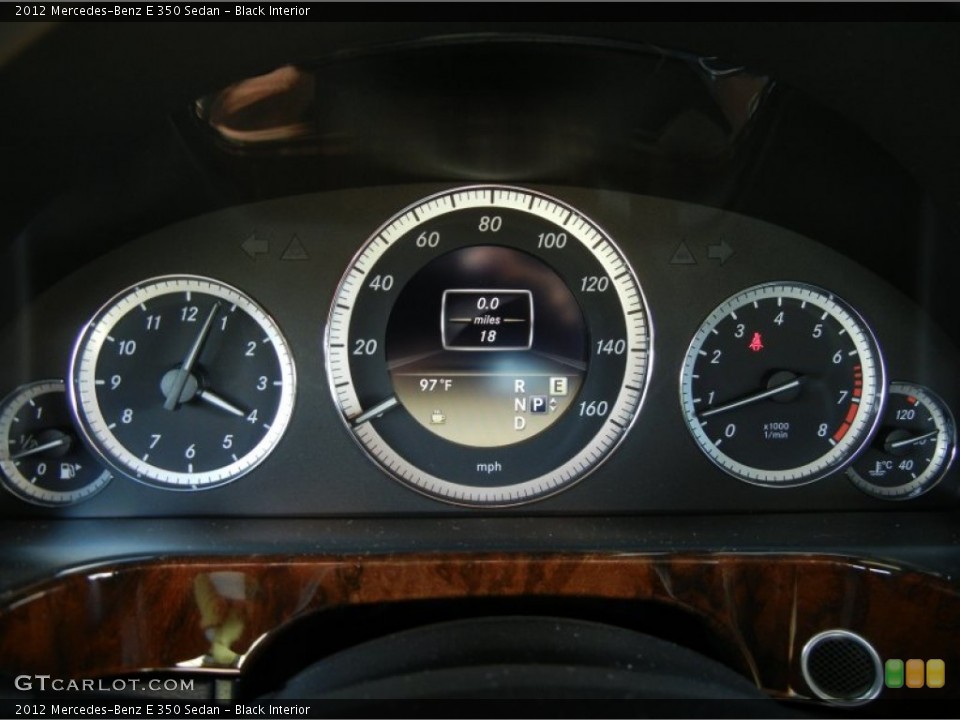 Black Interior Gauges for the 2012 Mercedes-Benz E 350 Sedan #69239979