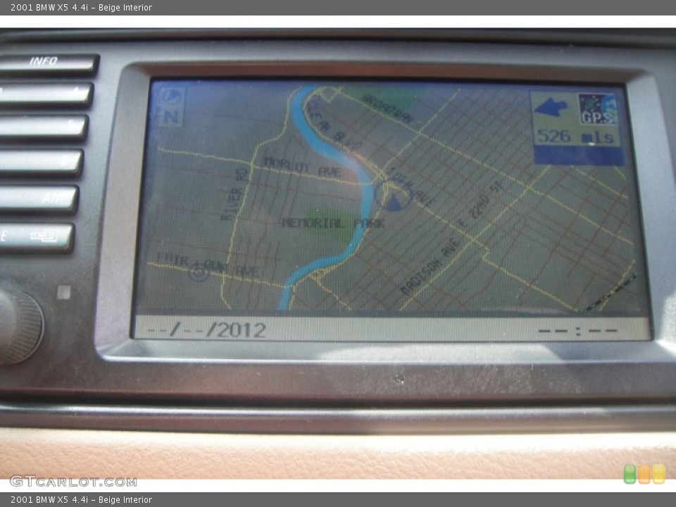 Beige Interior Navigation for the 2001 BMW X5 4.4i #69241095