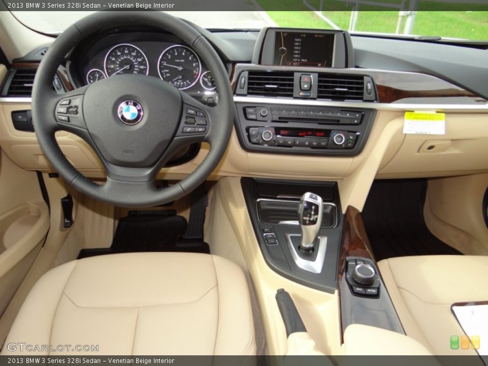 Venetian Beige Interior Dashboard for the 2013 BMW 3 Series 328i Sedan #69242091