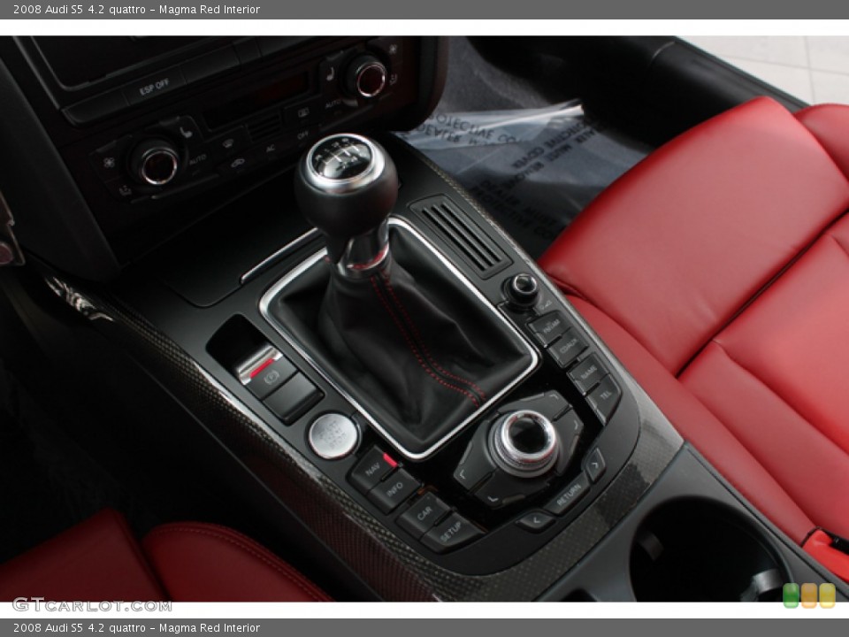 Magma Red Interior Transmission for the 2008 Audi S5 4.2 quattro #69243084