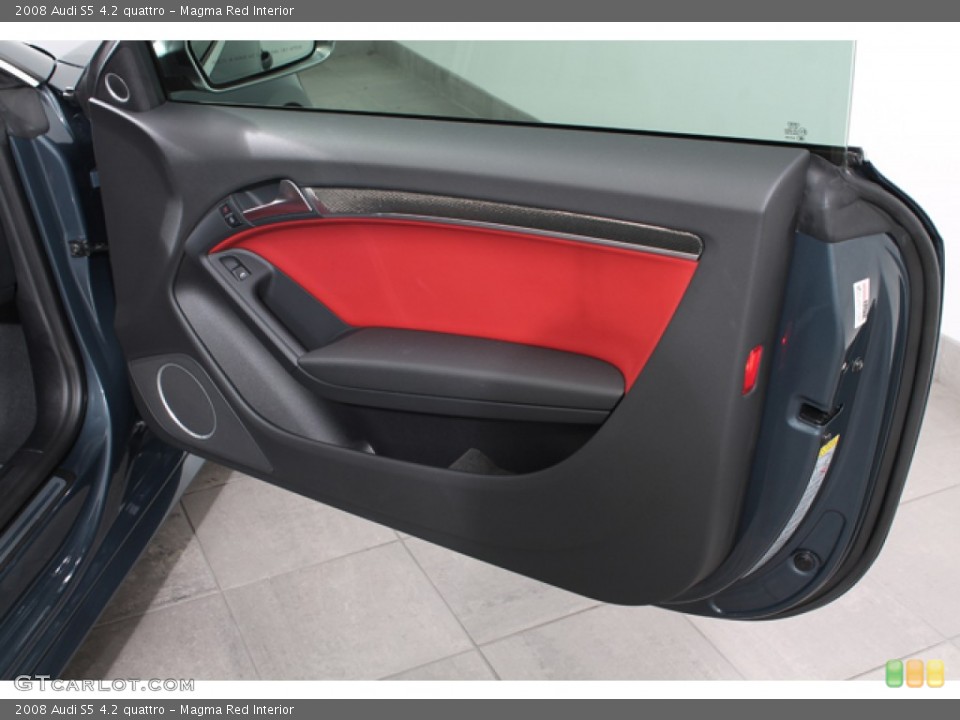 Magma Red Interior Door Panel for the 2008 Audi S5 4.2 quattro #69243093
