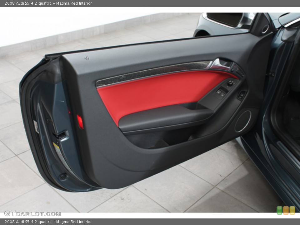 Magma Red Interior Door Panel for the 2008 Audi S5 4.2 quattro #69243105