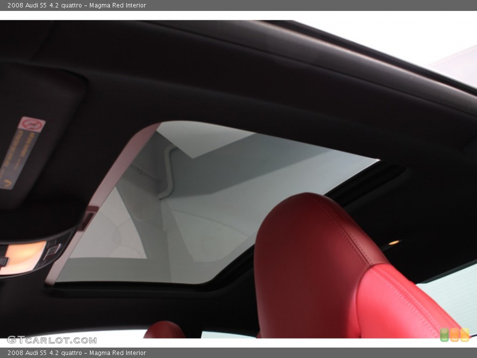 Magma Red Interior Sunroof for the 2008 Audi S5 4.2 quattro #69243174