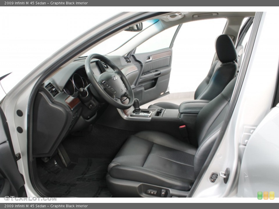 Graphite Black Interior Photo for the 2009 Infiniti M 45 Sedan #69245193