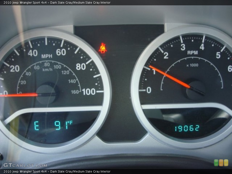 Dark Slate Gray/Medium Slate Gray Interior Gauges for the 2010 Jeep Wrangler Sport 4x4 #69246612