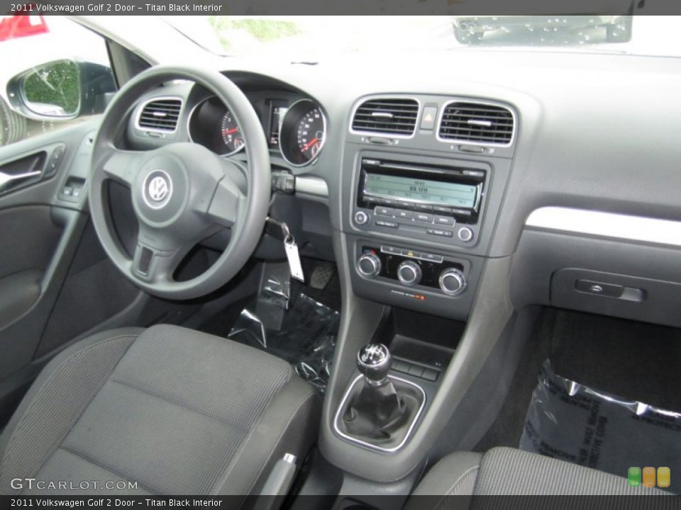 Titan Black Interior Dashboard for the 2011 Volkswagen Golf 2 Door #69248937
