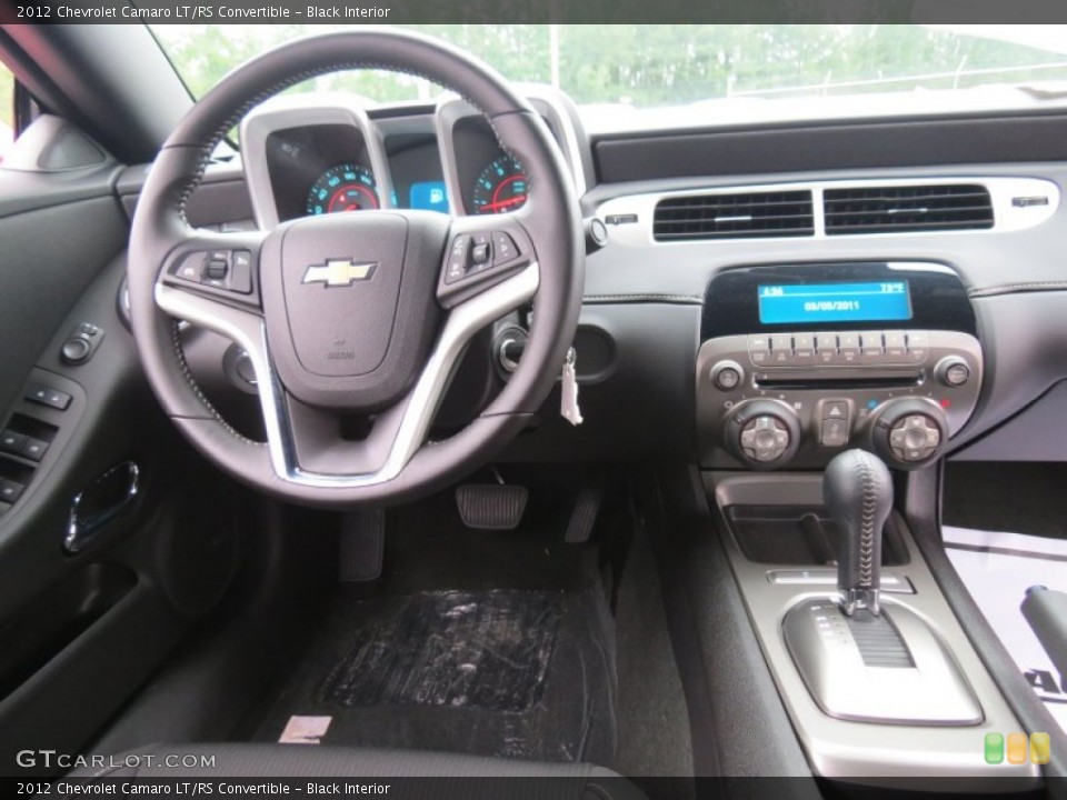 Black Interior Dashboard for the 2012 Chevrolet Camaro LT/RS Convertible #69250176