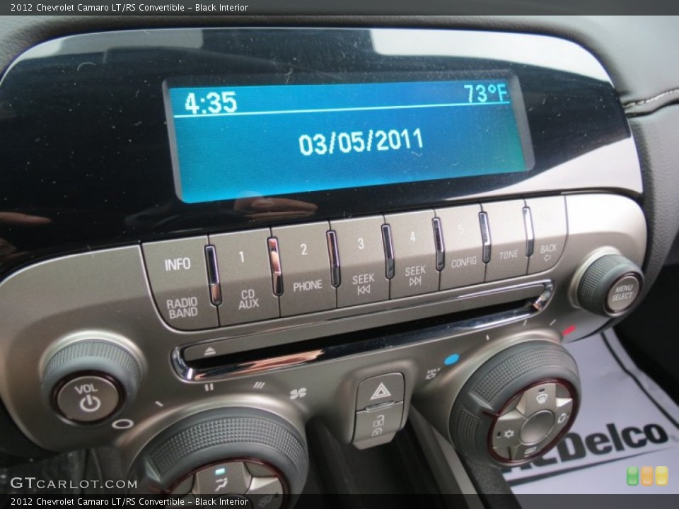 Black Interior Audio System for the 2012 Chevrolet Camaro LT/RS Convertible #69250194