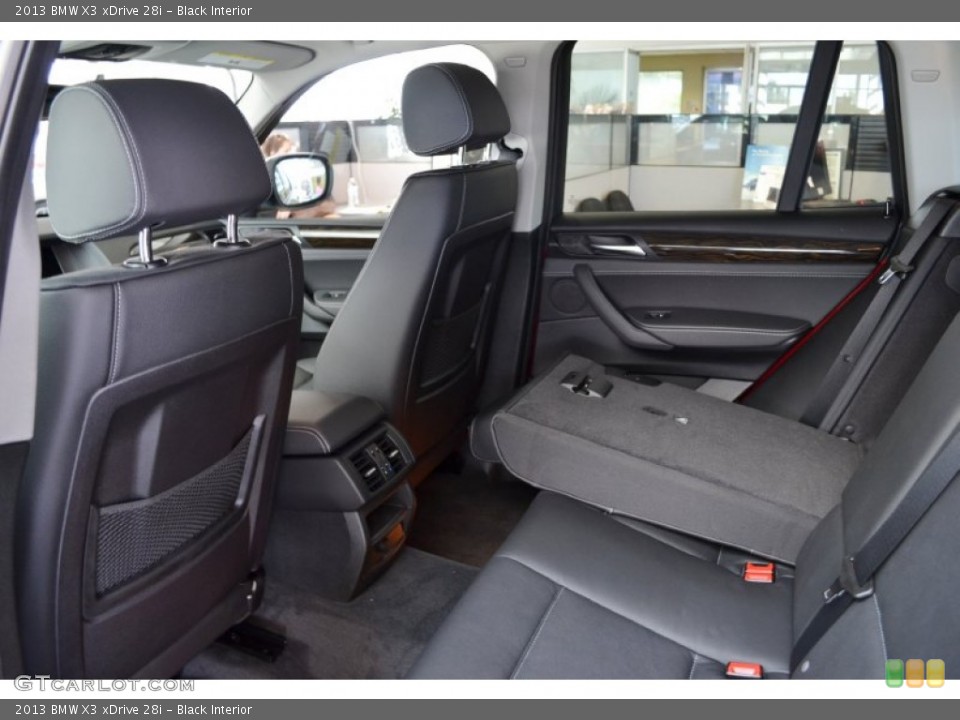 Black Interior Rear Seat for the 2013 BMW X3 xDrive 28i #69251472