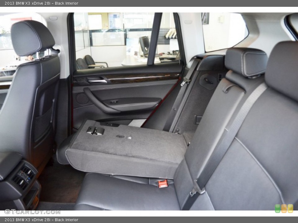 Black Interior Rear Seat for the 2013 BMW X3 xDrive 28i #69251481