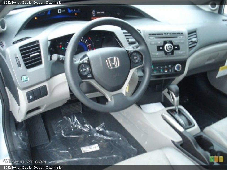 Gray Interior Photo for the 2012 Honda Civic LX Coupe #69252905