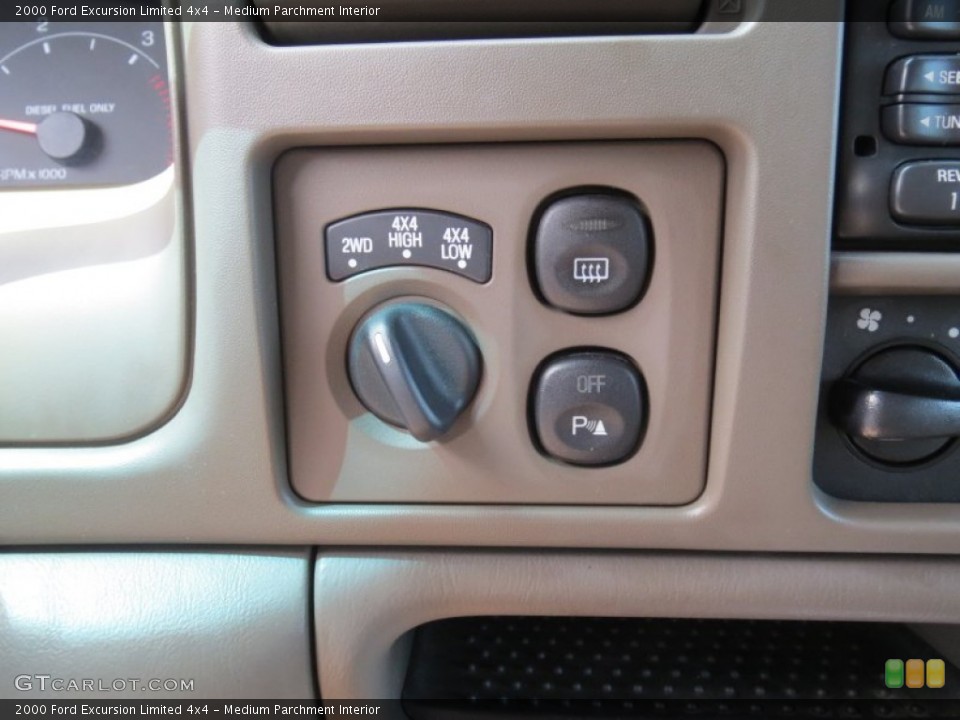Medium Parchment Interior Controls for the 2000 Ford Excursion Limited 4x4 #69257820