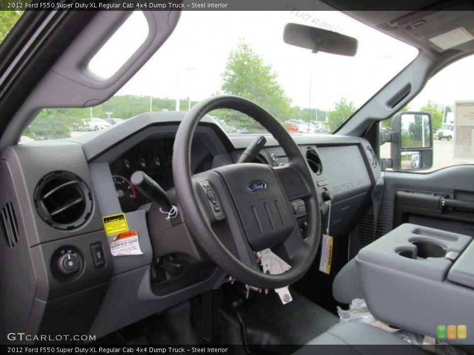 Steel Interior Photo for the 2012 Ford F550 Super Duty XL Regular Cab 4x4 Dump Truck #69258189