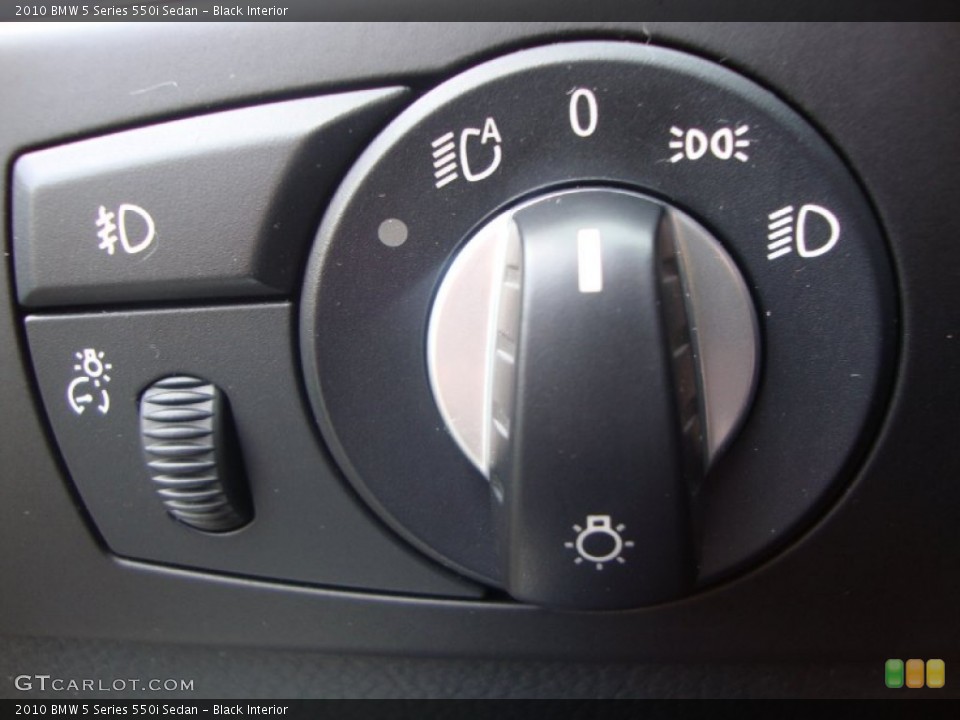 Black Interior Controls for the 2010 BMW 5 Series 550i Sedan #69258969